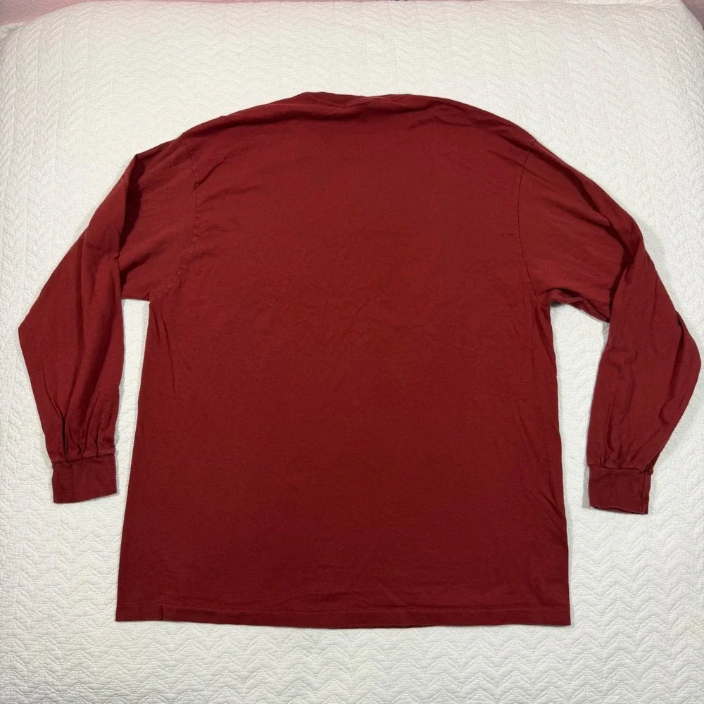 VTG Polo Ralph Lauren‎ Mens Long Sleeve Pocket T-Shirt Large Made in USA Red EUC
